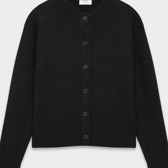 Aritzia Essential Cashmere Cardigan NWT…. Small black - Picture 1 of 6